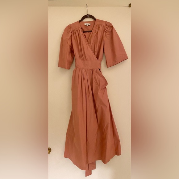 Stockholm Atelier & Other Storied Voluminous Wrap Dress - Picture 3 of 8